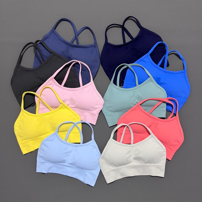 Aquatic Sports Bra - Histello Backless Sports Bra Women Seamless