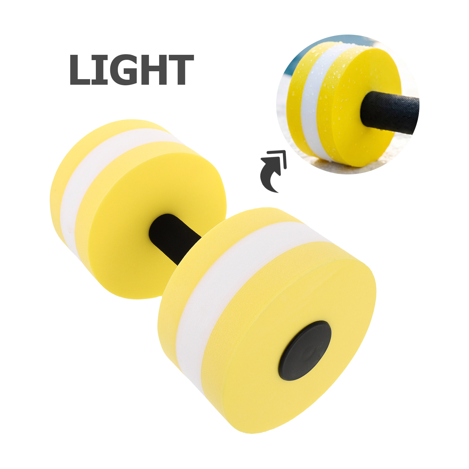 2Pcs Water Dumbbells Eva Float - Aquatic Aerobics 评论和价格
