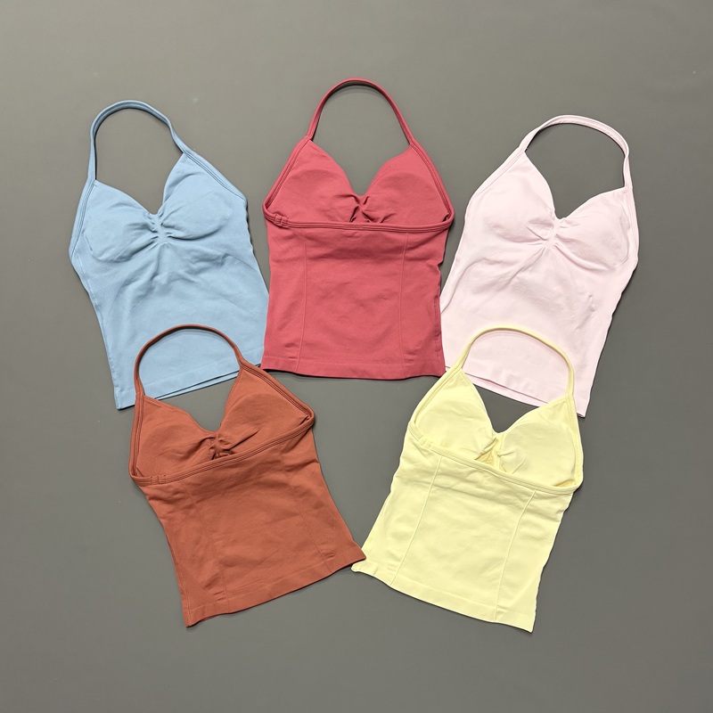 Gym Women Sports Tank Top Seam - Aquatic Sports Bra 评论和价格