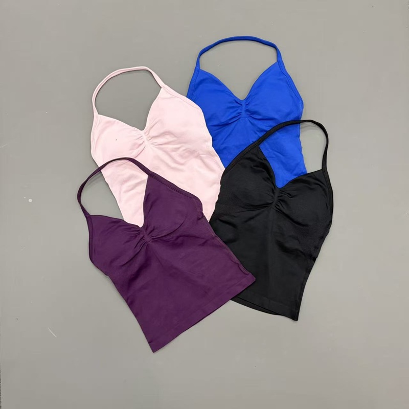 Gym Women Sports Tank Top Seam - Aquatic Sports Bra 评论和价格