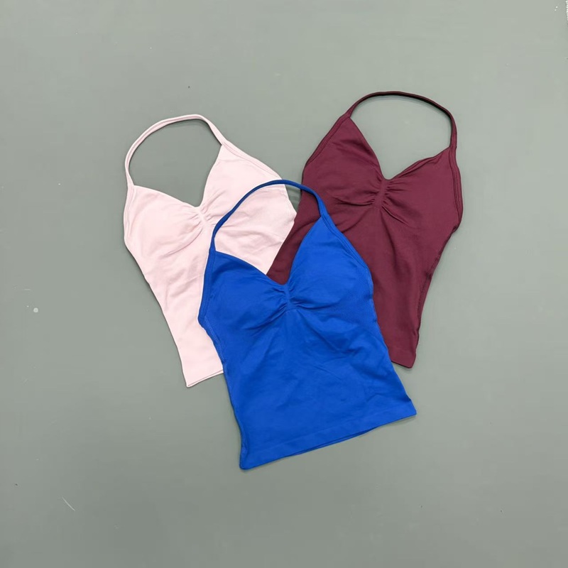 Gym Women Sports Tank Top Seam - Aquatic Sports Bra 评论和价格