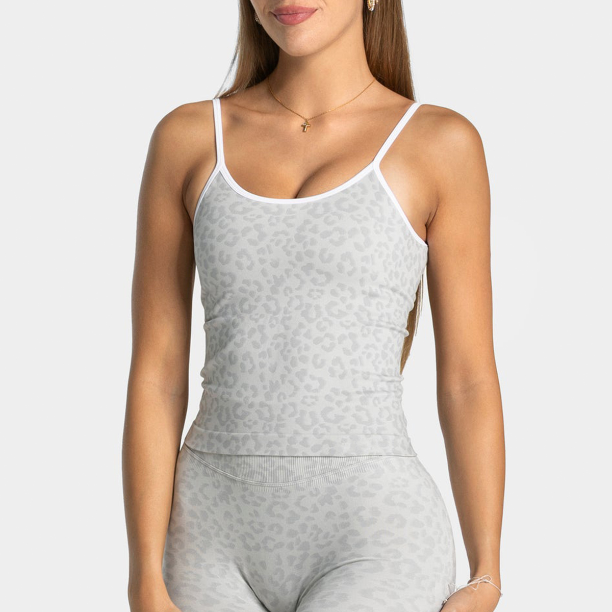 Sexy Leopard Print Yoga Tank T - Aquatic Gym 评论和价格
