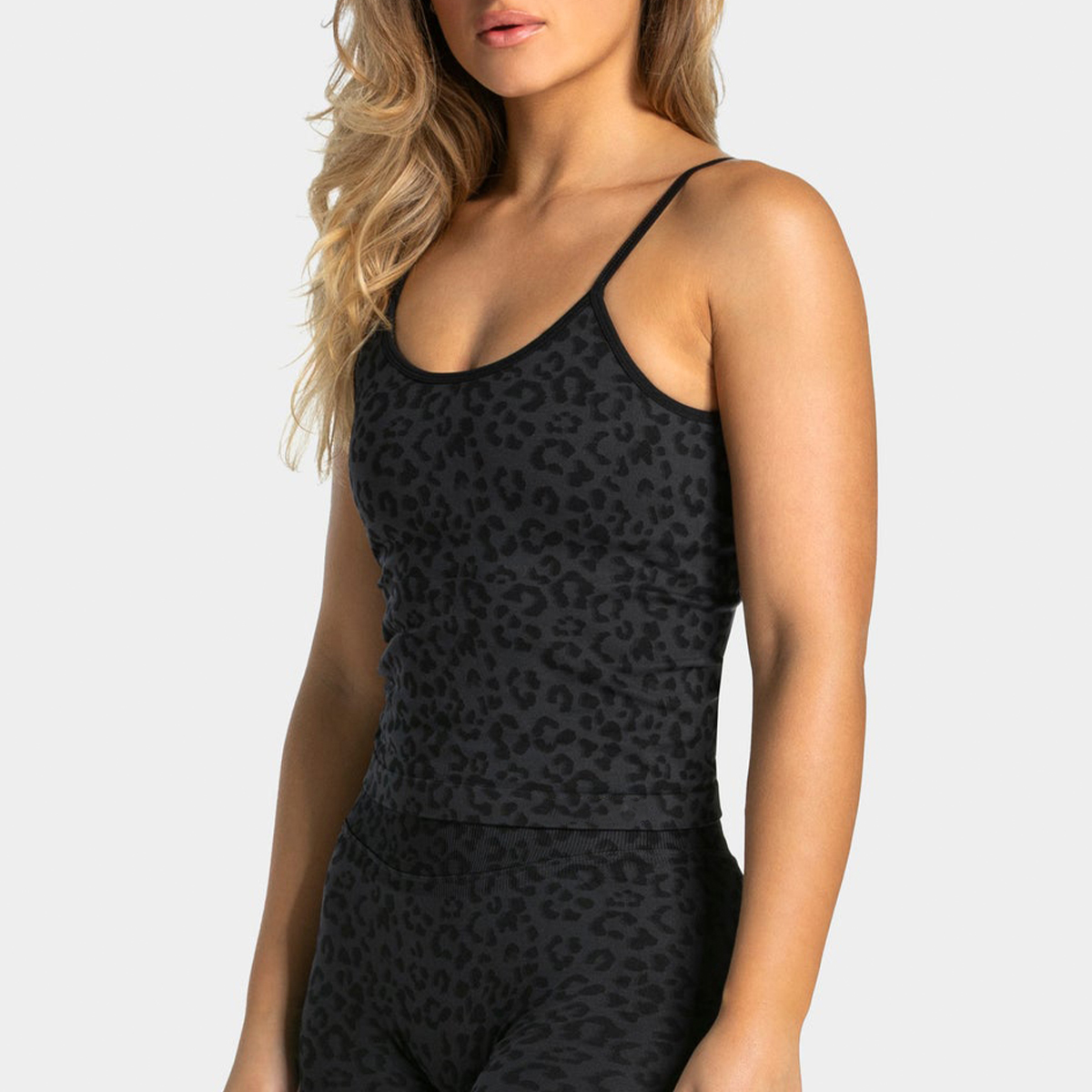 Sexy Leopard Print Yoga Tank T - Aquatic Gym 评论和价格