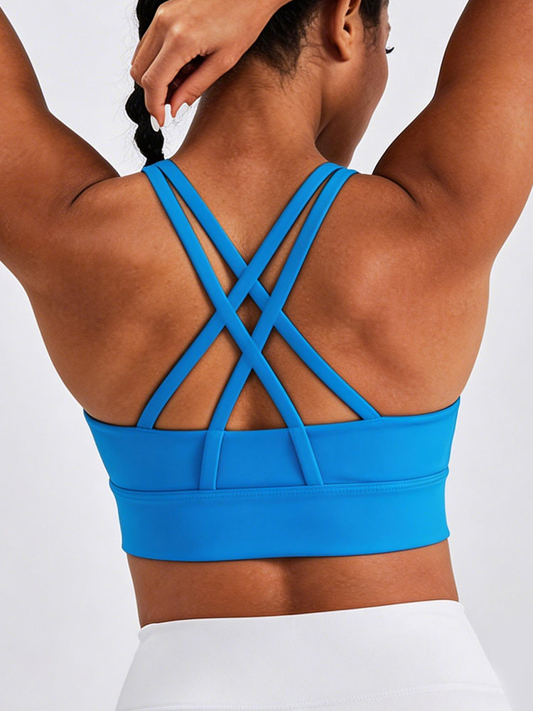 New Women's Solid Color High I - Aquatic Sports Bra 评论和价格