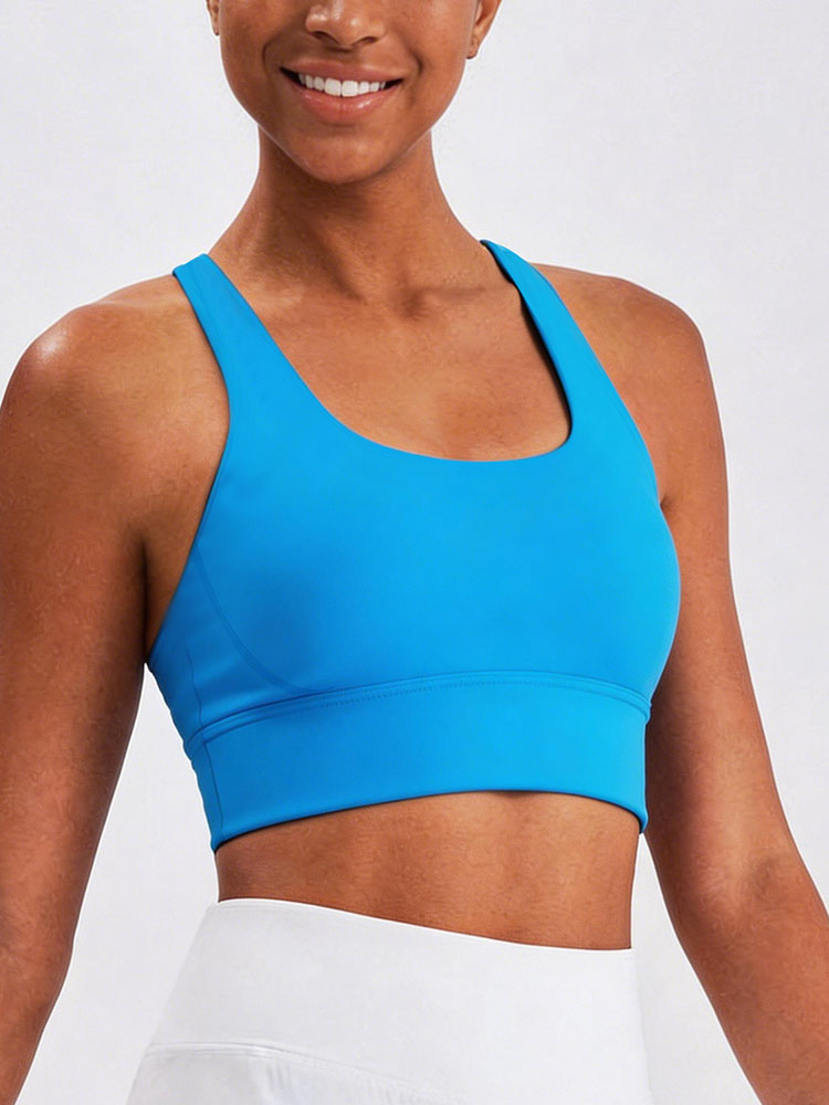 New Women's Solid Color High I - Aquatic Sports Bra 评论和价格