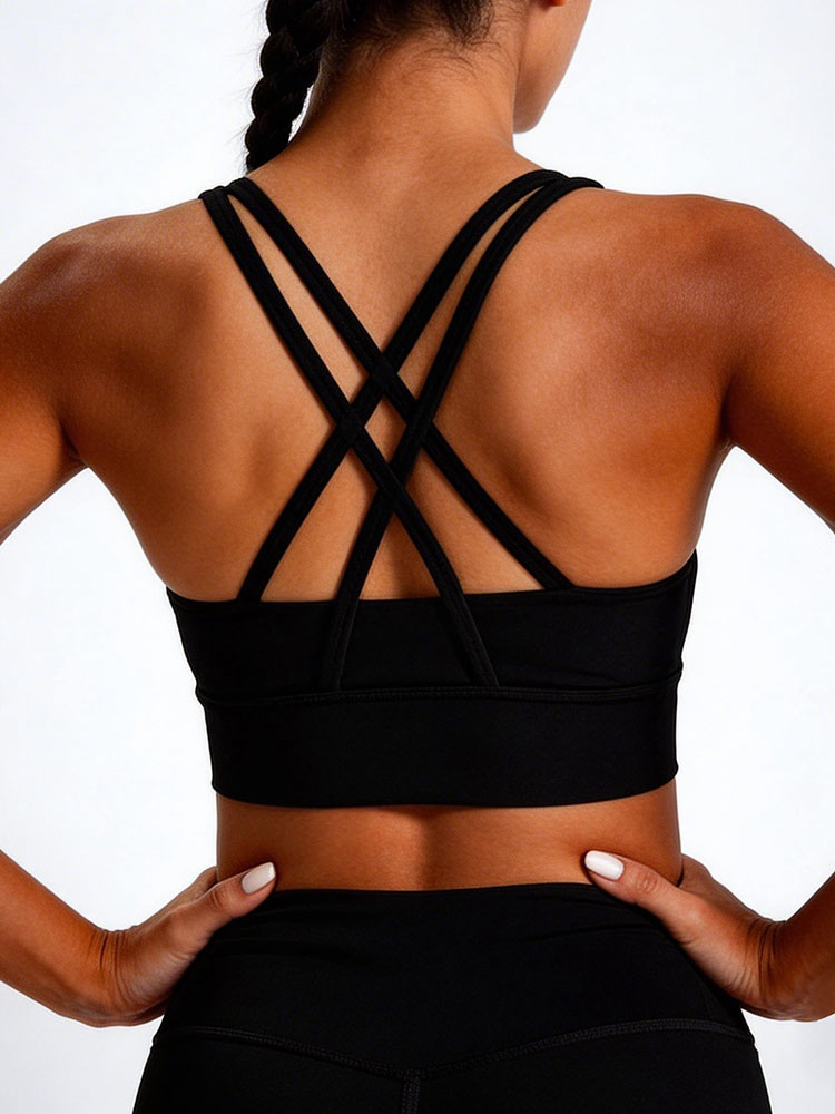 New Women's Solid Color High I - Aquatic Sports Bra 评论和价格