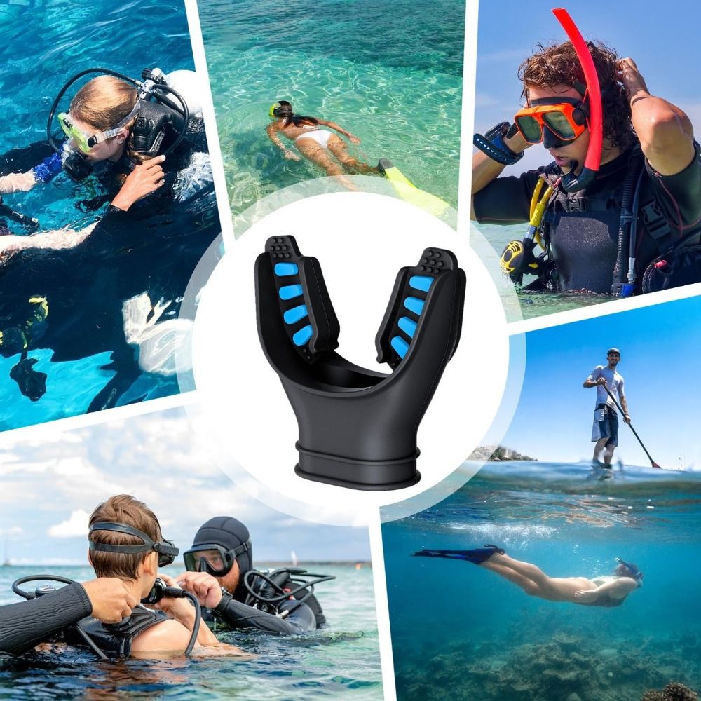 Silicone Scuba Diving Mouthpie - Snorkel Dry Top 评论和价格