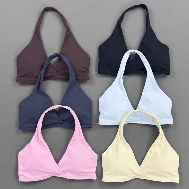 Gym Top Women Halter Neck Spor - Aquatic Sports Bra 评论和价格